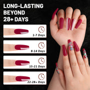 Aokitec Cherry Red Dip Powder  for Salon & Home DIY Nail Art 10g