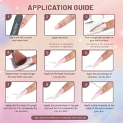 Aokitec Sparkling Series Dip Powder Nail Kit - Glitter Pink Silver Gold