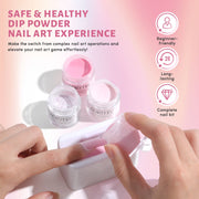 Aokitec Dip Powder Nail Kit - 4 Colors Romantic Pinky Series Set