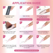 Aokitec Dip Powder Nail Kit - 4 Colors Romantic Pinky Series Set