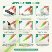 Aokitec Dip Powder Nail Kit - Spring Set Green Series Colors Dip Powder with Dip Liquid & Nail Tools 15PCS
