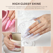 20 Colors Universal Dip Powder Kit with Liquid & Basic Manicure Tools All-in-One DIY Nail Set 36PCS