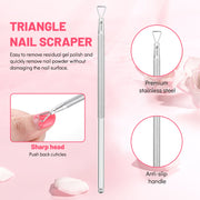 Aokitec Cuticle Trimmer with Cuticle Pusher - 5PCS Stainless Steel Manicure Pedicure Tools Kit