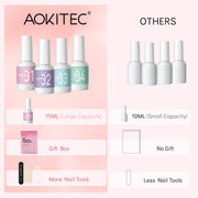 Dip Powder Liquid Set - 12 Pcs Dip Base/Top Coat, Activator, Brush Saver