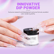Aokitec Dip Powder Dancing Elves - Y2K Glitter Pink Color 1 Oz