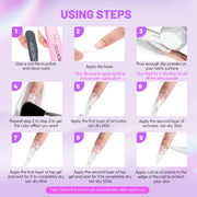 Aokitec Dip Powder Dancing Elves - Y2K Glitter Pink Color 1 Oz