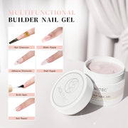 Aokitec Lotus Pollen Pink Builder Nail Gel 60g for Nail Strengthener & Extension