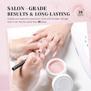 Aokitec Lotus Pollen Pink Builder Nail Gel 60g for Nail Strengthener & Extension
