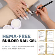 Aokitec Clear 7-in-1 Builder Nail Gel 60g Nail Strengthener & Extension Gel