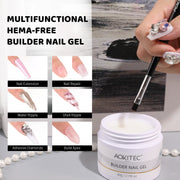 Aokitec Clear 7-in-1 Builder Nail Gel 60g Nail Strengthener & Extension Gel