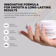 Aokitec Clear 7-in-1 Builder Nail Gel 60g Nail Strengthener & Extension Gel