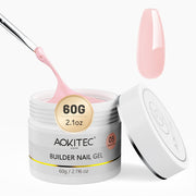 Aokitec Sheer Pink 7-in-1 Builder Nail Gel 60g Nail Strengthener & Extension Gel
