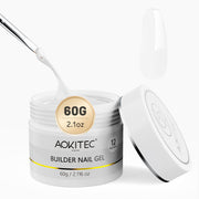 Aokitec Jelly White 7-in-1 Builder Nail Gel 60g Nail Strengthener & Extension Gel