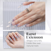Aokitec Glitter Purple Poly Nail Gel 60ml Quick-Build Extension Gel for Salon & DIY Nails