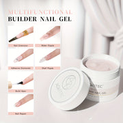 Aokitec Baby Pink 7-in-1 Builder Nail Gel 60g Nail Extension & Strengthener Gel for Home DIY Salon Use