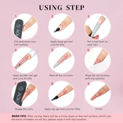 Aokitec Clear Glitter 7-in-1 Builder Nail Gel 60g Nail Extension & Strengthener Gel for Home DIY Salon Use