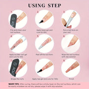 Aokitec 60g Champagne Glitter 7-in-1 Builder Nail Gel All-In-One Nail Extension & Strengthener