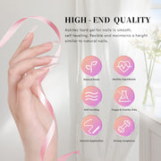 Aokitec 60g Dusty Mauve Glitter 7-in-1 Builder Nail Gel All-In-One Nail Extension & Strengthener