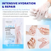 Aokitec Hand Mask, Moisturizing & Hydrating Hand Gloves, Hand Treatment for Dry Cracked Hands - 5 pairs
