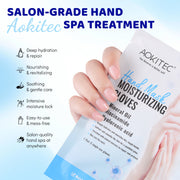 Aokitec Hand Mask, Moisturizing & Hydrating Hand Gloves, Hand Treatment for Dry Cracked Hands - 5 pairs