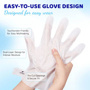 Aokitec Hand Mask, Moisturizing & Hydrating Hand Gloves, Hand Treatment for Dry Cracked Hands - 5 pairs