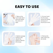 Aokitec Hand Mask, Moisturizing & Hydrating Hand Gloves, Hand Treatment for Dry Cracked Hands - 5 pairs