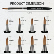 BLACK METAL KOLINSKY BRUSH