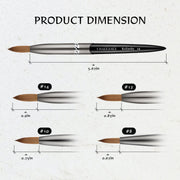 BLACK METAL KOLINSKY BRUSH
