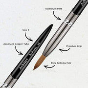 BLACK METAL KOLINSKY BRUSH