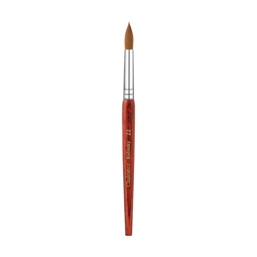 REDDISH BROWN WOODEN KOLINSKY BRUSH