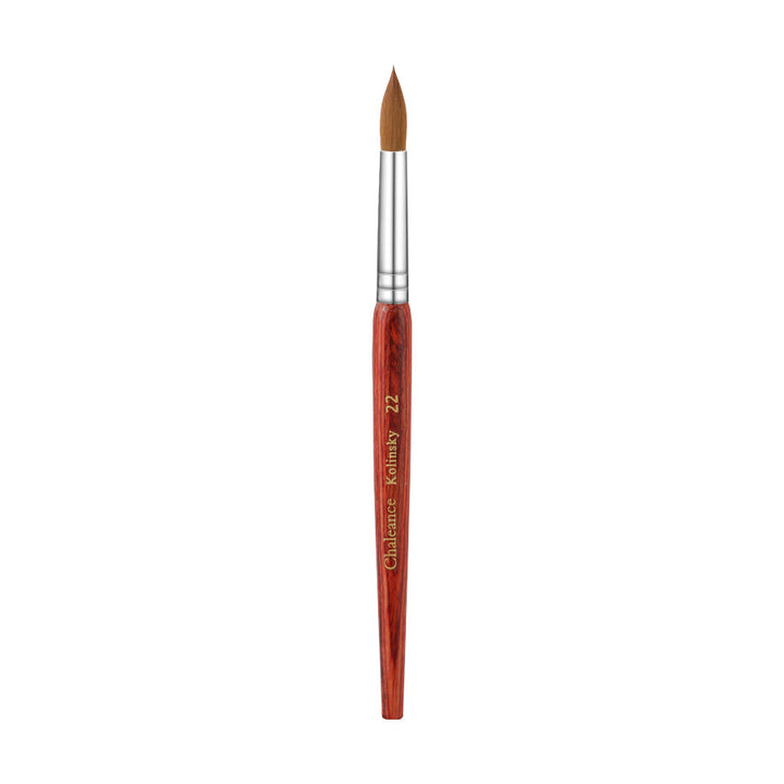 REDDISH BROWN WOODEN KOLINSKY BRUSH