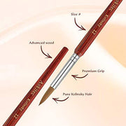 REDDISH BROWN WOODEN KOLINSKY BRUSH