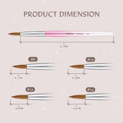 PINK GRADIENT ACRYLIC KOLINSKY BRUSH