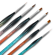Reflective Gradient Nail Art Brush Set, Nail Drawing Liner Painting Brushes for Gel Polish Manicure