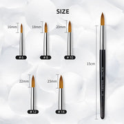 BLACK FLASH KOLINSKY ACRYLIC BRUSH STYLE B