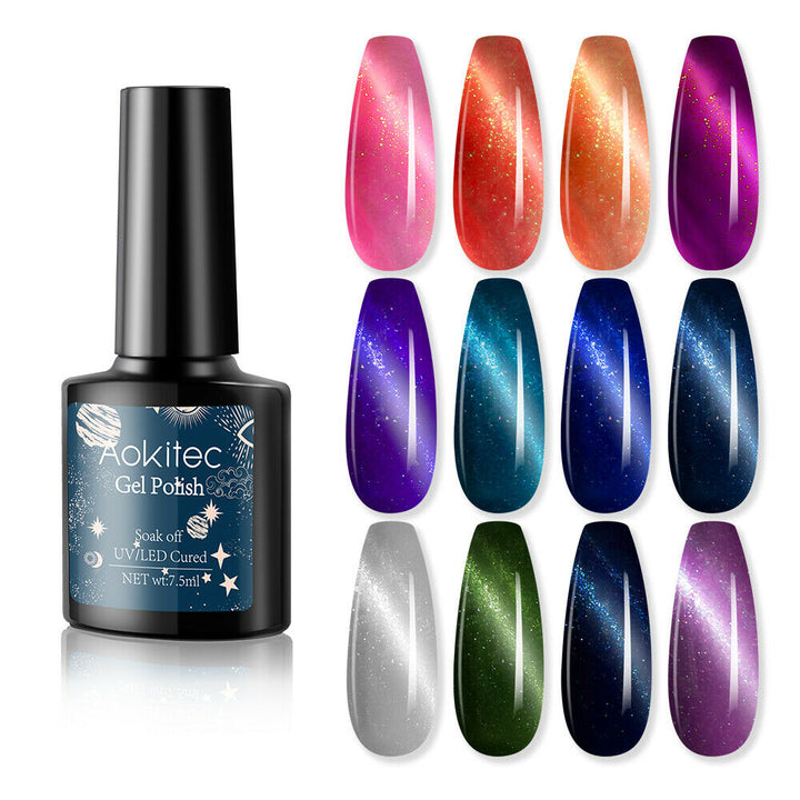 Aokitec Cat Eye Gel Polish 7.5ml - UV Magnetic Nail Gel