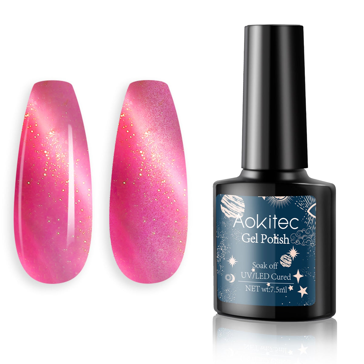 Aokitec Cat Eye Gel Polish 7.5ml - UV Magnetic Nail Gel