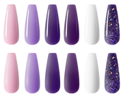 VIOLET CUBE-GEL POLISH SET 6x8ML
