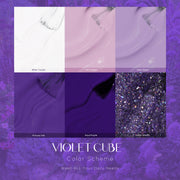 VIOLET CUBE-GEL POLISH SET 6x8ML