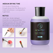 Aokitec EMA Acrylic Liquid Monomer 120ml for Acrylic Nail Extension