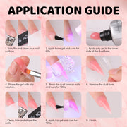 Pink Poly Nail Gel 60g/2OZ Builder Gel for Nail Extension & Strengthen