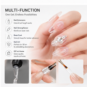 Clear Poly Nail Gel 60g/2OZ Builder Gel for Nail Extension & Strengthen