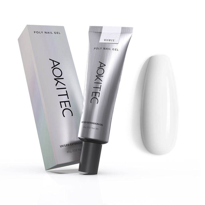 White Poly Nail Gel 60g/2OZ Builder Gel for Nail Extension & Strengthen