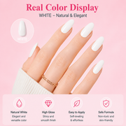 White Poly Nail Gel 60g/2OZ Builder Gel for Nail Extension & Strengthen