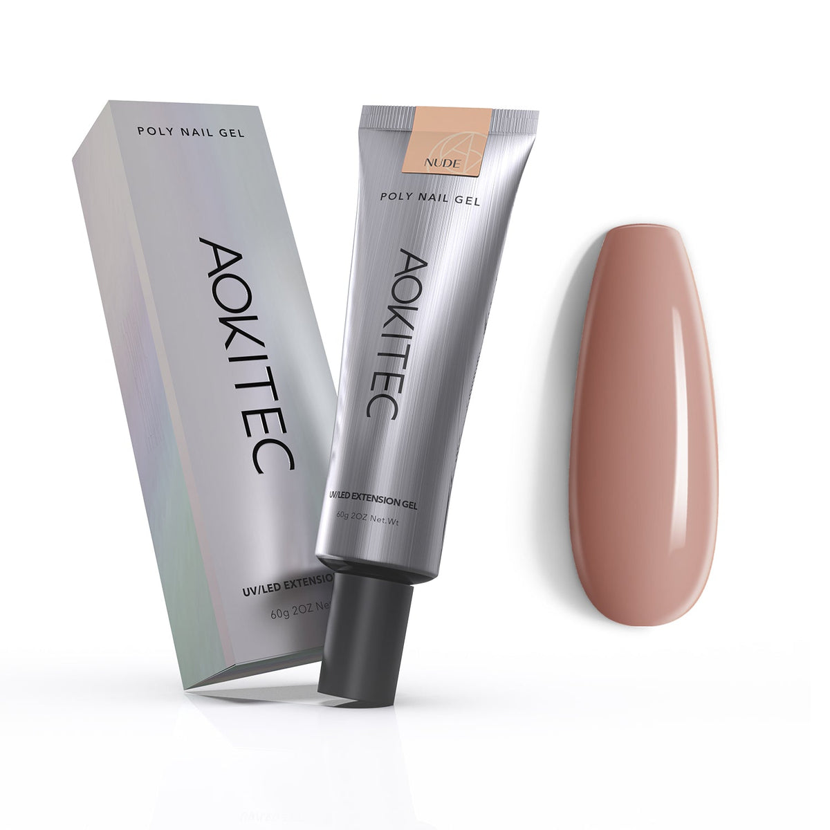 Nude Poly Nail Gel 60g/2OZ Builder Gel for Nail Extension & Strengthen