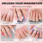 Light Pink Poly Nail Gel 60g/2OZ Builder Gel for Nail Extension & Strengthen