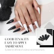 Aokitec Black & White Gel Polish Set | 2PCS Classic Soak Off UV LED Nail Gel