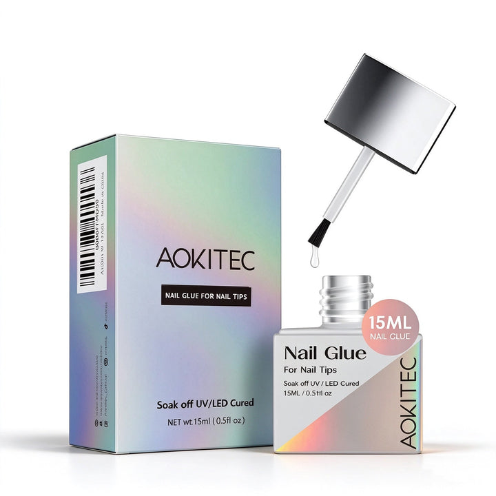 Aokitec Nail Glue | Strong Adhesive for Press-On Nails & Nail Tips