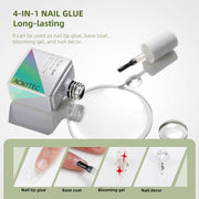 ALMOND NAIL TIP KIT WITH MANICURE TOOLS