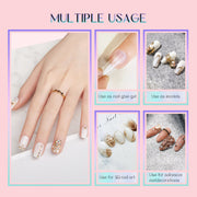 Aokitec Nail Rhinestone Glue Gel | Super Strong Adhesive UV Nail Art Glue B